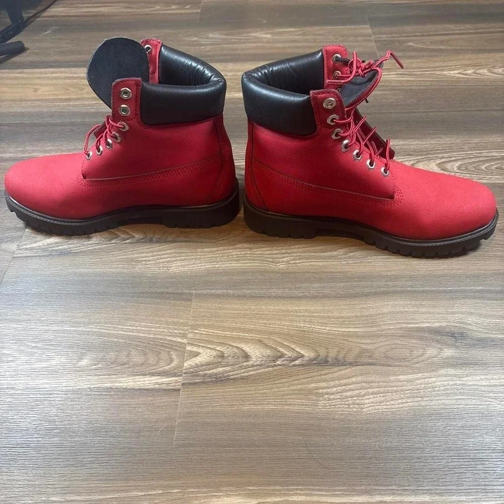 Timberland red boots
